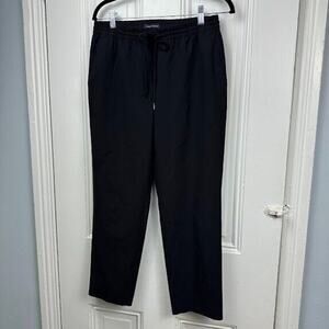 Banana Republic Pants Womens Small Black Drawstring Pockets High Rise Tapered